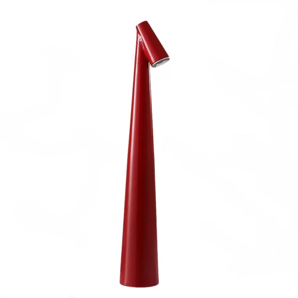 Nordisk Minimalistisk Trådløs LED Läslampa – Genopladelig Bordlampe til Læsning & Spisning Bordlamper Tech Butik Rød 35 cm
