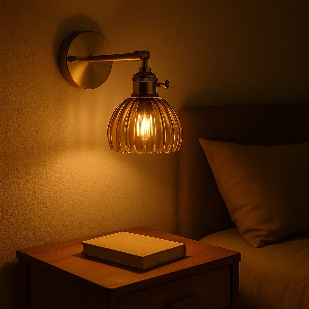 Retro Væglampe – Elegant Glas Tulipan Design til Stilfuld Belysning Wall lamps Tech Butik