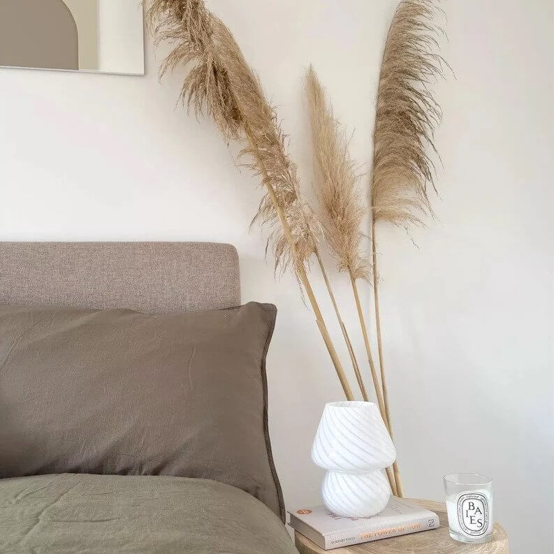 Moderne Bordlampe i Svampeform – Hyggelig og Dekorativ Belysning Lamps Tech Butik