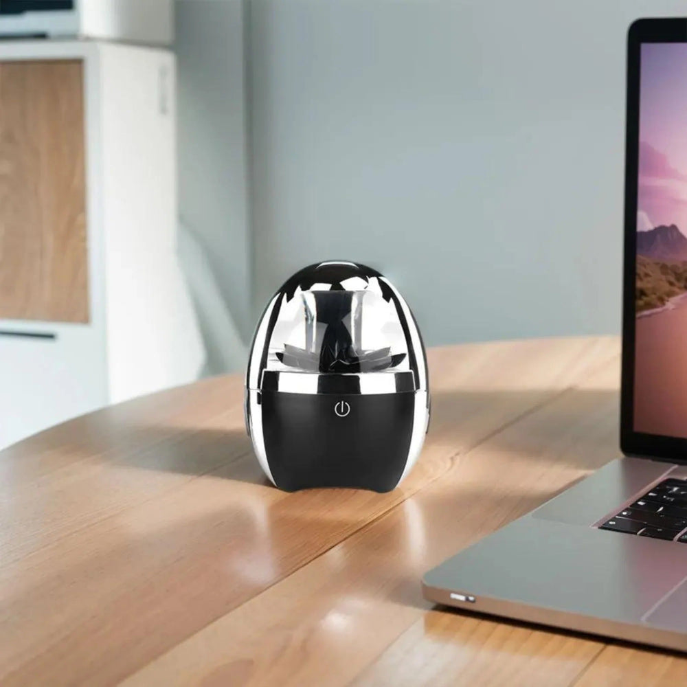 Æggeformet Bluetooth-Kompatibel Højttaler med Magnetisk Væskedisplay Gadgets Tech Butik