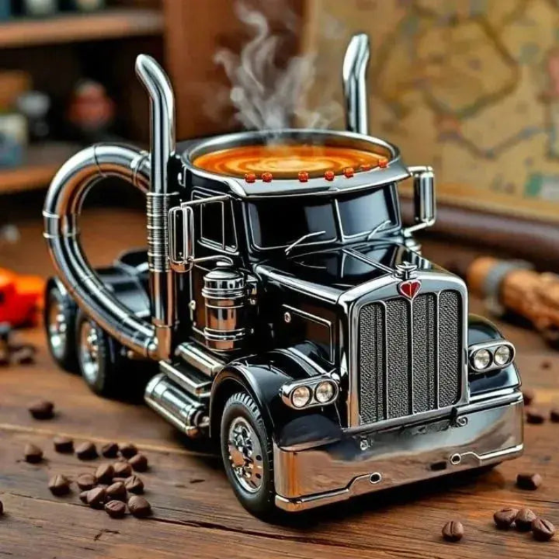 TruckMug | Kaffekop med Unikt Lastbildesign Mug Tech Butik Sort