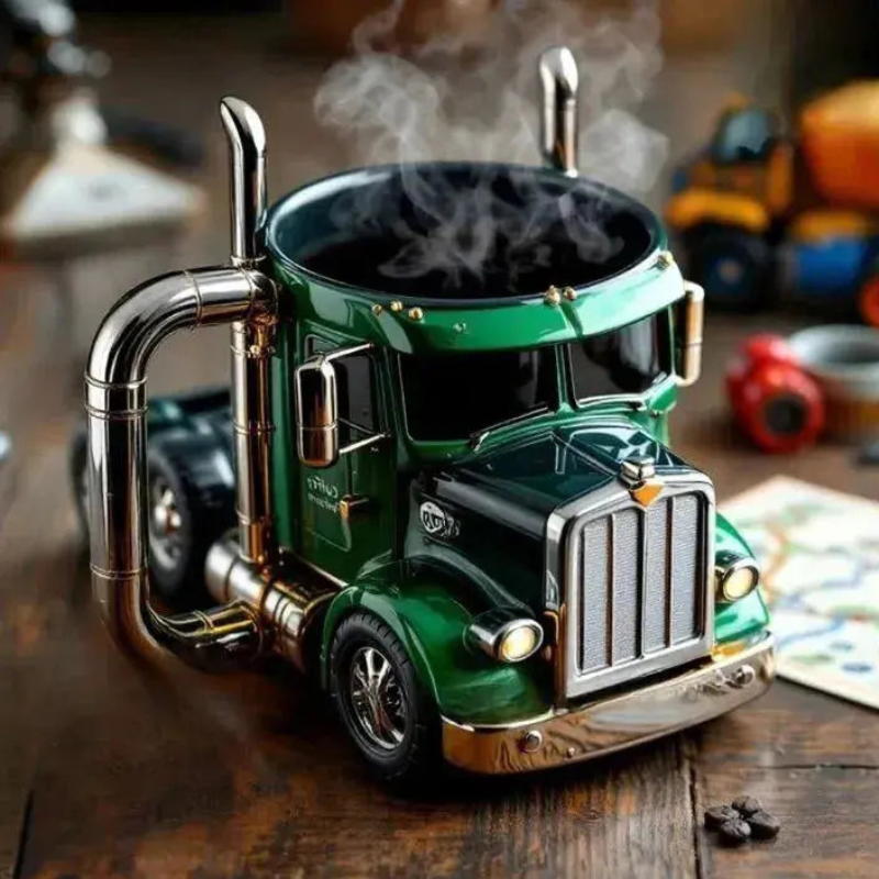 TruckMug | Kaffekop med Unikt Lastbildesign Mug Tech Butik Grøn