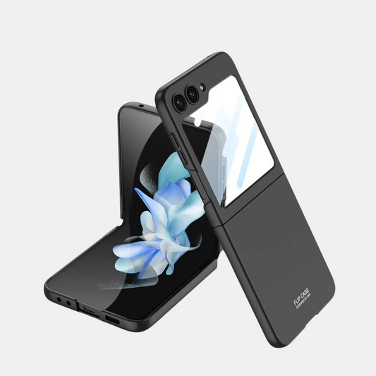 Ultra-Tyndt Mat Cover – Slank Beskyttelse til Samsung Galaxy Z Flip 5 Mobiltelefoncovers Tech Butik Til Galaxy Z Flip 5 Sort