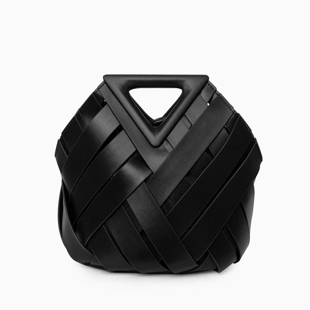 Chic Flettet Håndtaske – Tidløs Struktur, Ubesværet Elegance Handbag Tech Butik Sort