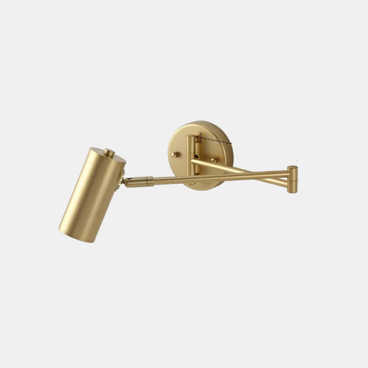 Tubulær Væglampe med Justerbar Arm Væglamper Tech Butik Guld