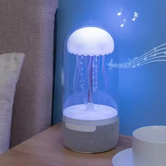 Bærbar Maneter lampe Højttaler – Hypnotiserende Lys Møder Immersiv Lyd Portable Jellyfish Lamp Speaker Tech Butik