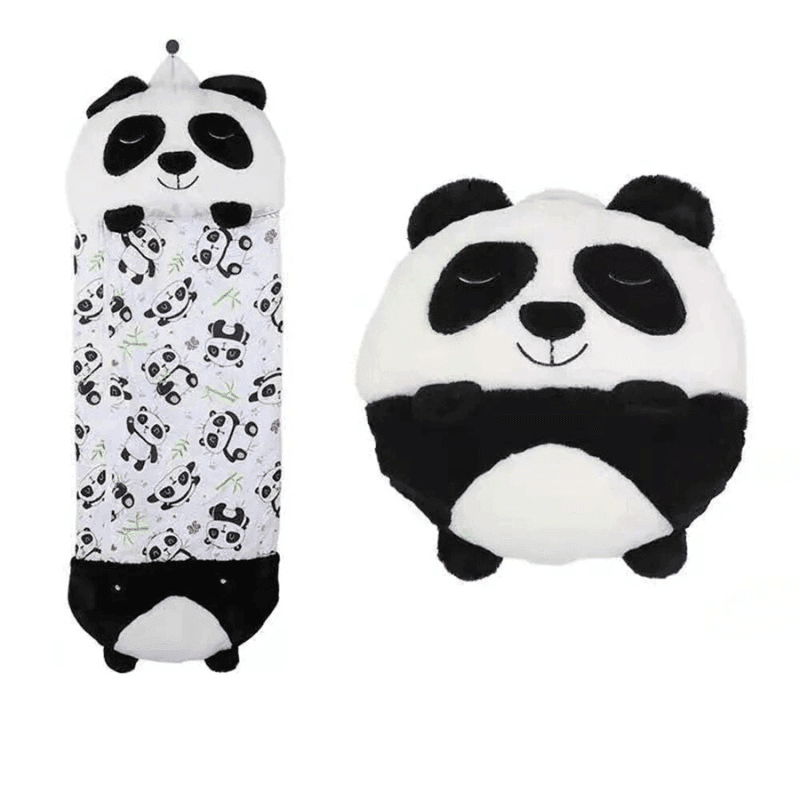 2-i-1 Sovepose & Plysdyr – Komfort Møder Leg Tech Butik Panda S (135x50cm)