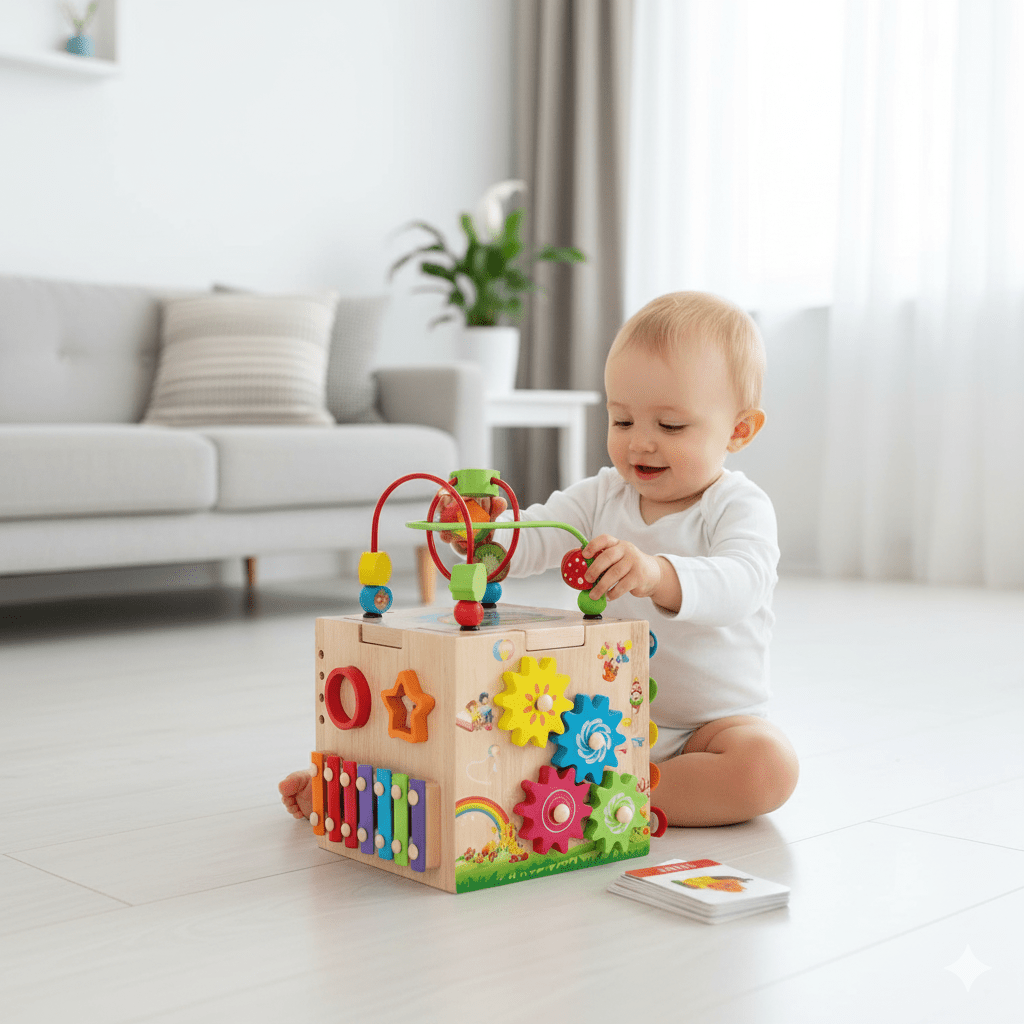 8-i-1 Montessori Trækube – Legende Læring for Småbørn Toys Tech Butik