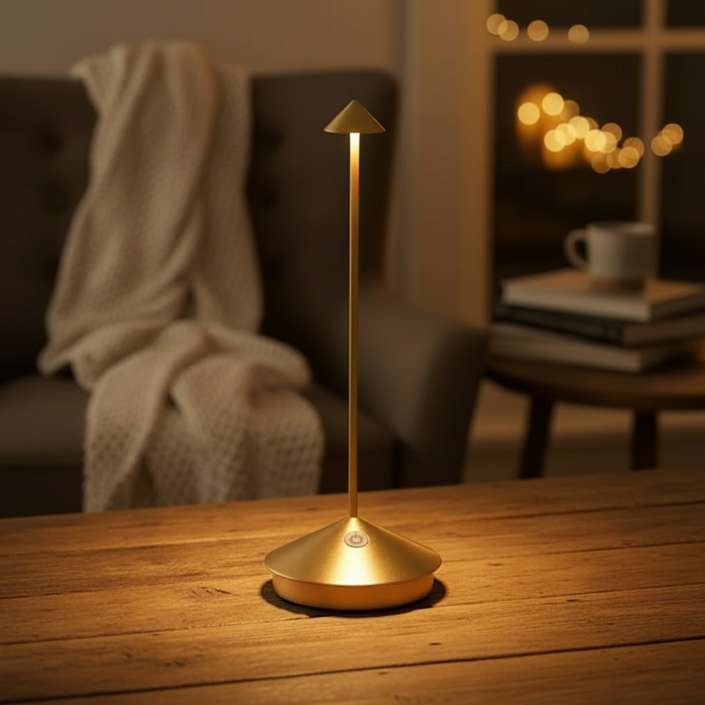Bærbar Trådløs LED Bordlampe – Justerbar, Bærbar & Elegant Bordlamper Tech Butik
