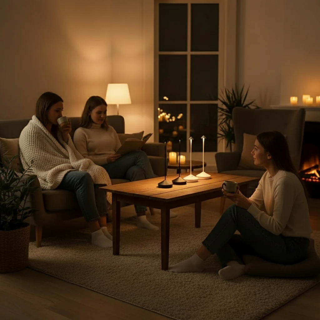 Bærbar Trådløs LED Bordlampe – Justerbar, Bærbar & Elegant Bordlamper Tech Butik