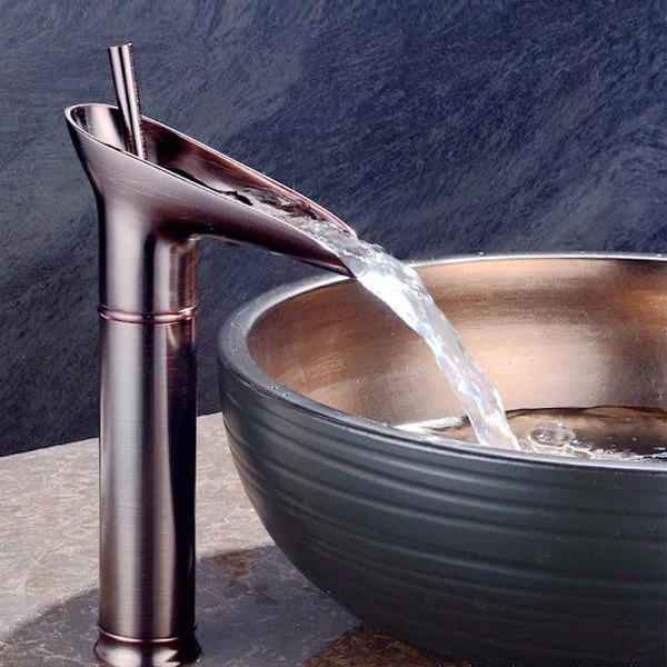 Vandfald Antik Vandhane – Elegant Messing Håndvaskblander Tech Butik