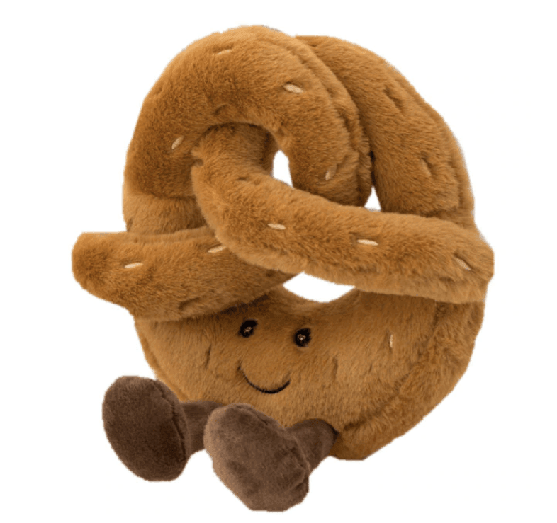 Croissant Toast Brød Plysdyr – Blød, Charmerende og Krammevenlig Tech Butik Kringle (18 cm)