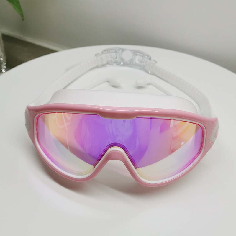 Wide View Anti-Dug Svømmebriller – Dyk Ned i Krystalklar Komfort Tech Butik Pink farverig og levende