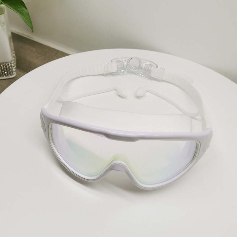 Wide View Anti-Dug Svømmebriller – Dyk Ned i Krystalklar Komfort Tech Butik Sort farvet