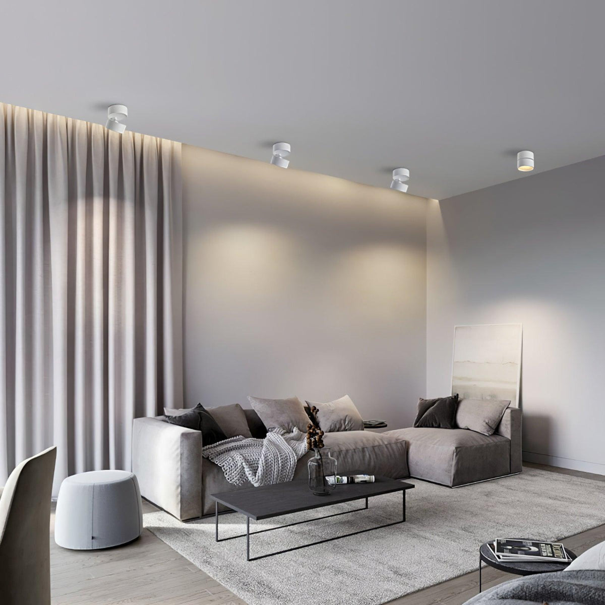 usterbart Moderne Overflademonteret Lampe Spotbelysning Tech Butik