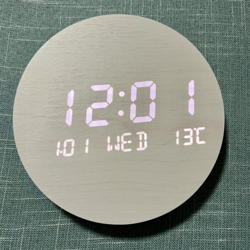 Moderne Minimalistisk LED Vægur til Stilrene Hjem Ure Tech Butik Grøn