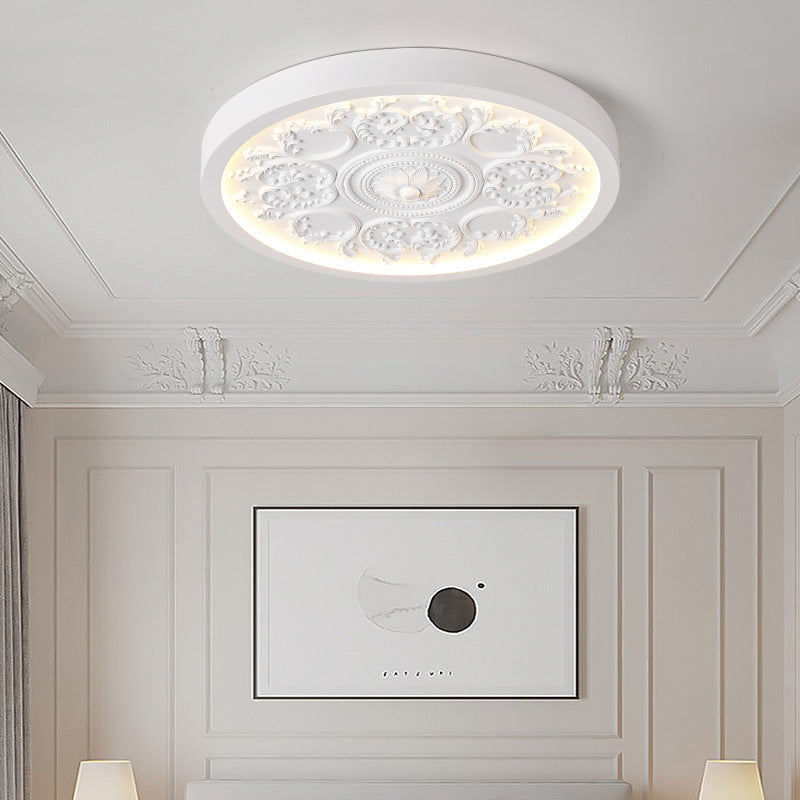 Moderne Loftlampe i Resin – Dæmpbar Elegance med Naturligt Resin Design Deckenleuchten Tech Butik Hvid Lille