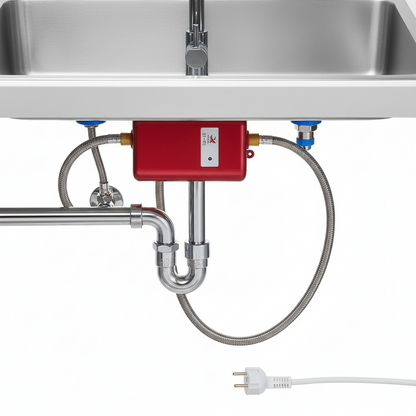 Elektrisk Vandvarmer uden Tank – Kompakt Løsning med Automatisk Temperaturbeskyttelse Heaters Tech Butik