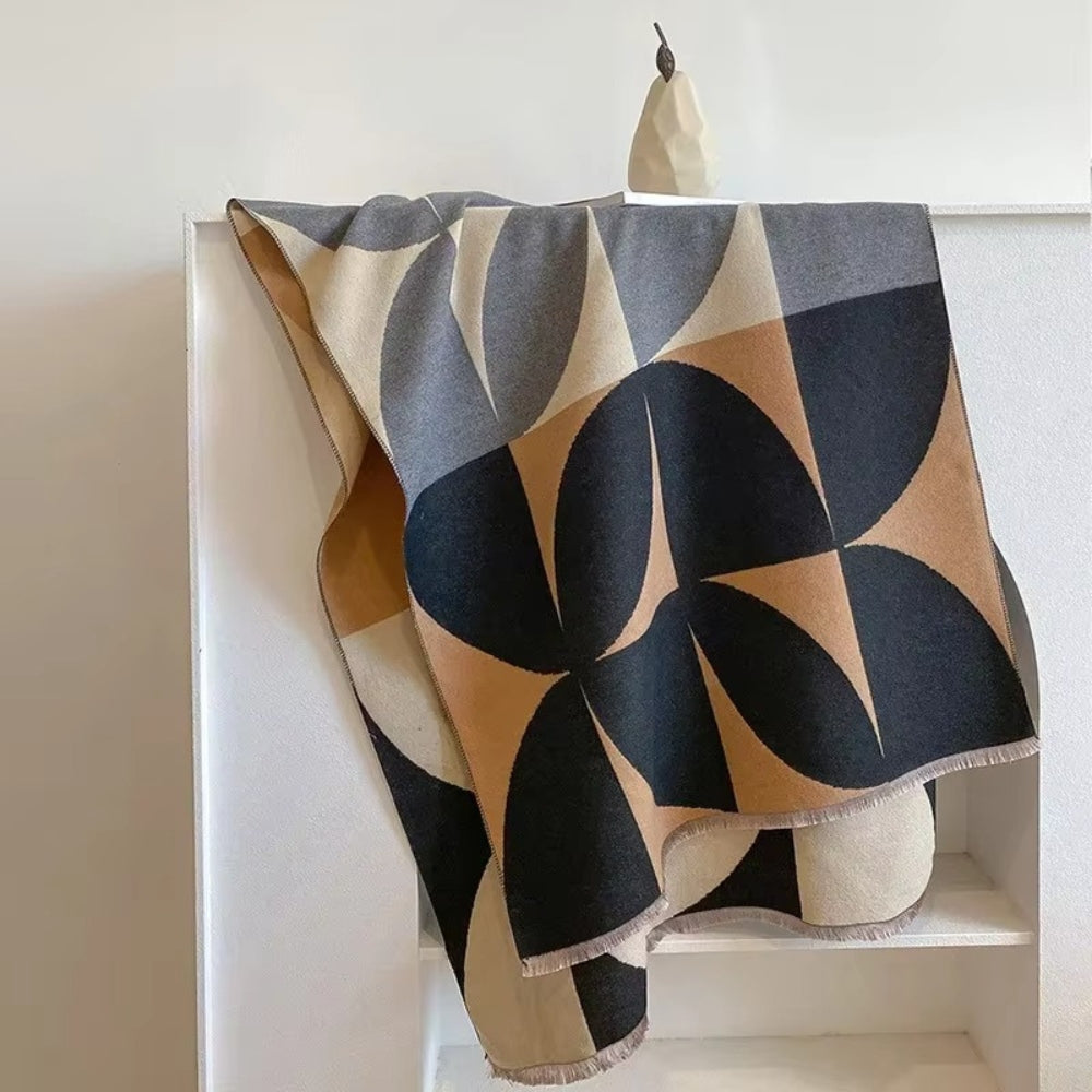 Elegant Dames Vendbar Tørklæde – Alsidig Modeaccessory til Enhver Outfit Poncho & Shawls Tech Butik