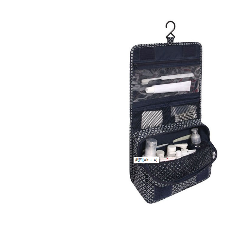 Toiletartikler Rejsetaske - Vandafvisende med Drejelig Krog Cosmetic & Toiletry Bags Tech Butik Mørkeblå stjerner 24 cm × 19 cm × 8 cm