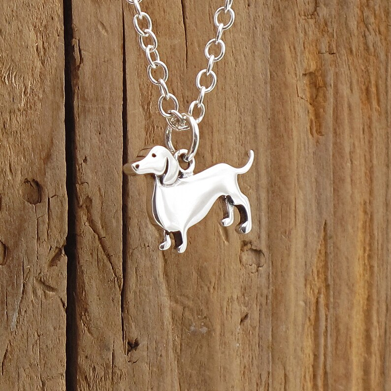 Dachshund Delight Sølv Halskæde – Charmerende Smykke til Hundelskere Jewelry Tech Butik