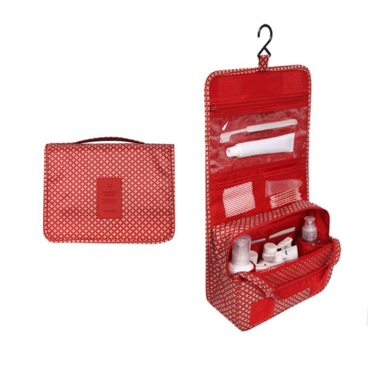 Vandafvisende Rejse Kosmetikpose med Krog – Elegant Organisering til Stressfri Rejser Bags, Pouches & Wallets Tech Butik Røde stjerner