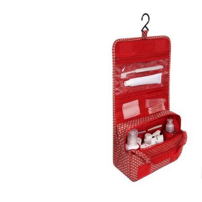 Toiletartikler Rejsetaske - Vandafvisende med Drejelig Krog Cosmetic & Toiletry Bags Tech Butik Røde Stjerner 24 cm × 19 cm × 8 cm