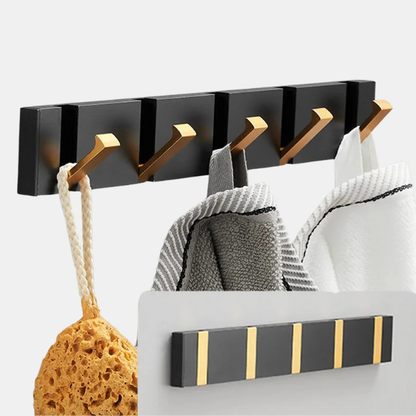 Foldbar Vægkrog i Rustfrit Stål – Minimalistisk og Pladsbesparende Vægkrog Kitchen Utensil Holders & Racks Tech Butik