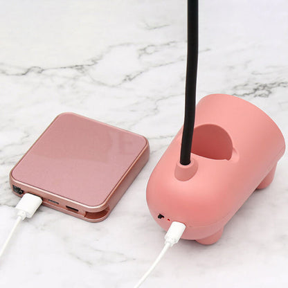 Kreativ LED Bordlampe med Penneholder – Funktionel og Stilfuld Belysningsløsning til Skrivebordet Table lamp Tech Butik