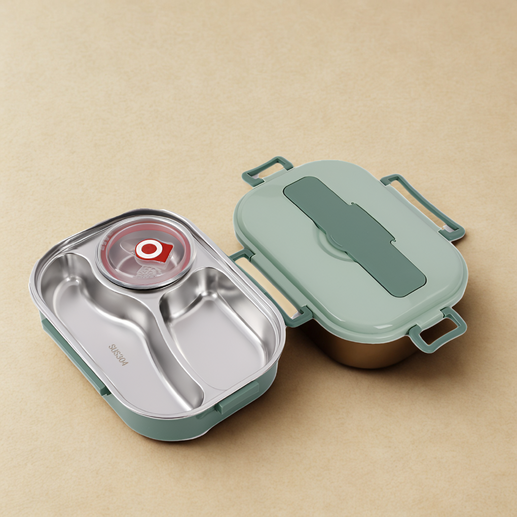 Premium Termisk Madkasse – Lækagesikker, Holdbar & Temperaturbevarende Lunch Containers Tech Butik Grøn