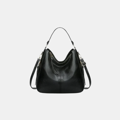 Klassisk Lædertaske – Komfortabel Skuldertaske til Kvinder Bags Tech Butik Sort