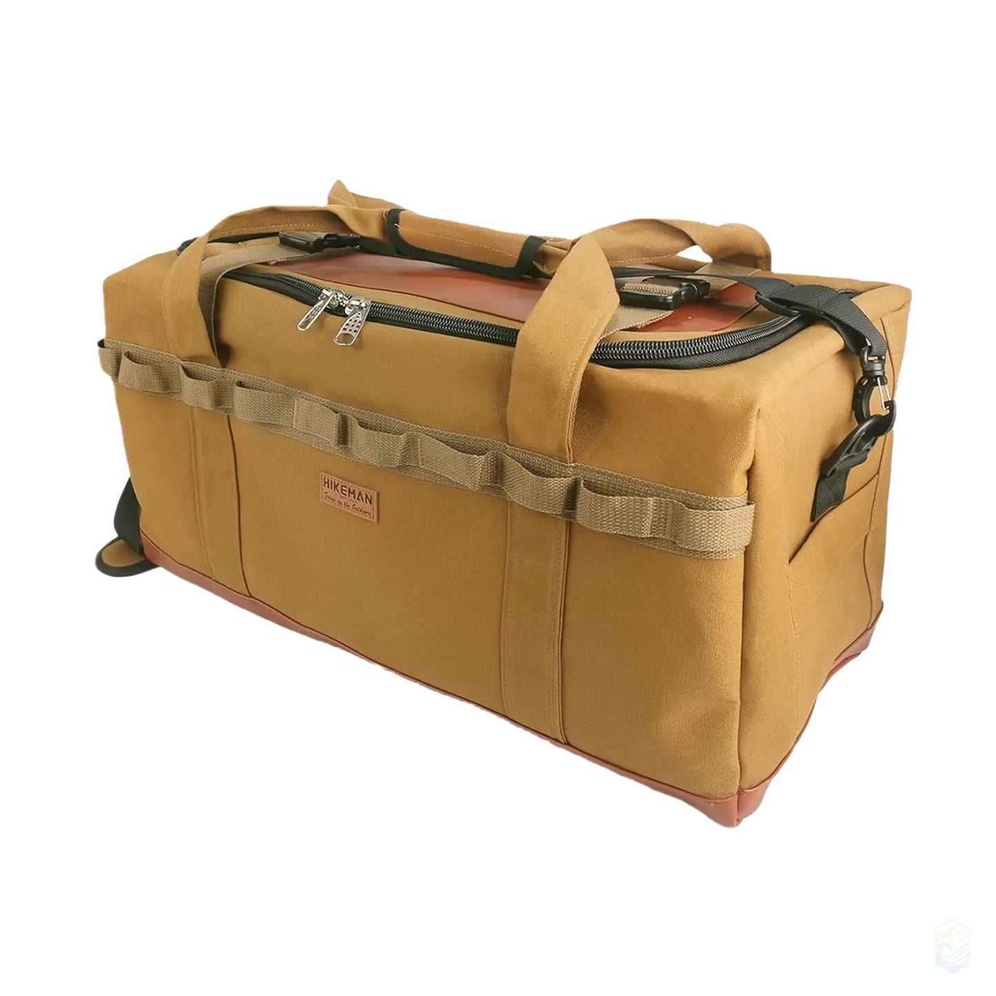 Hikeman 120L Robust Canvas Udendørsudstyrstaske med Smart Organisering Campingudstyr Tech Butik