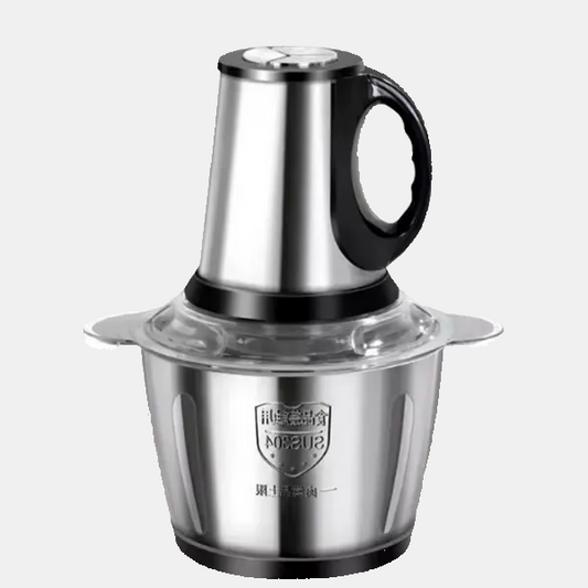 Elektrisk Fødevarehakker i Rustfrit Stål – Kraftig Køkkenhakker til Kød og Grøntsager Food Chopper Tech Butik 5L
