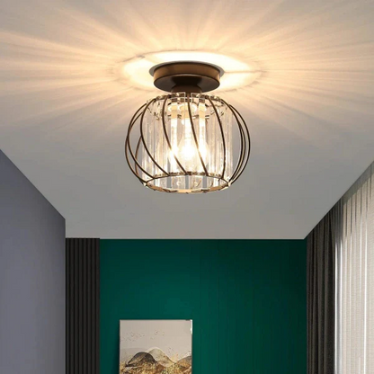 Stilfuld Globulær Glas Pendellampe - Minimal Elegance til Moderne Hjem Ceiling Light Tech Butik