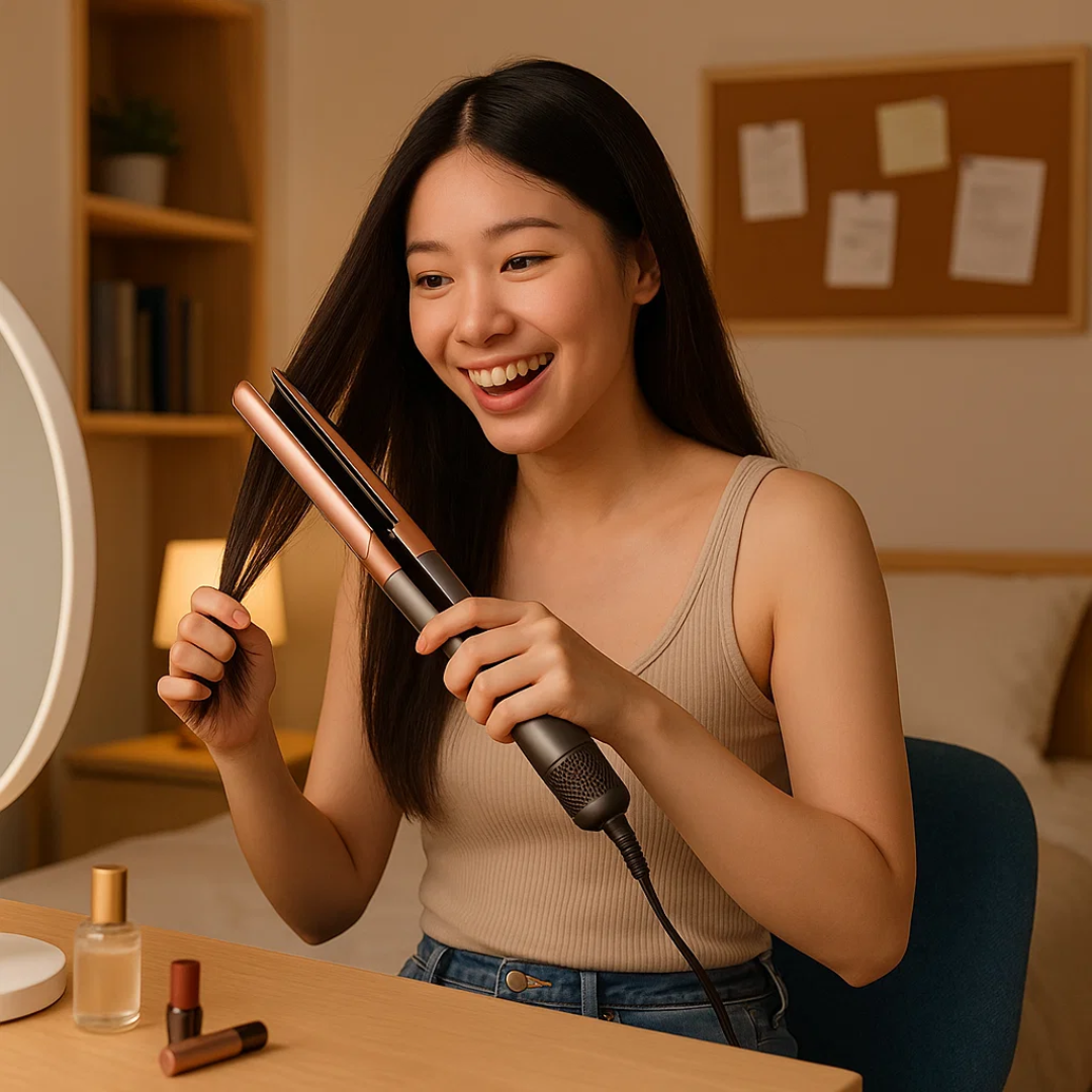2-i-1 Hårtørrer og Glattejern – Let Hårstyling med Hastighed og Præcision Hair Dryer Tech Butik