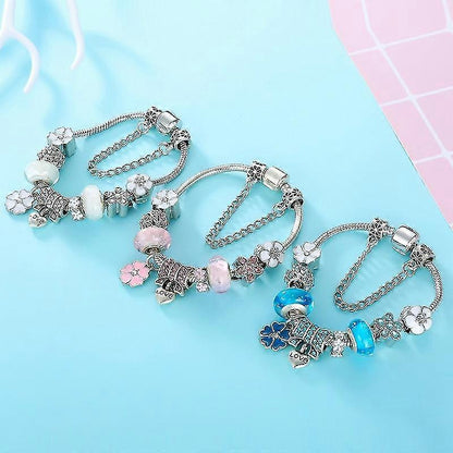 Elegant Kvinders Armbånd i Sterlingsølv – Delikat Blomst Charm Design Bracelets Tech Butik