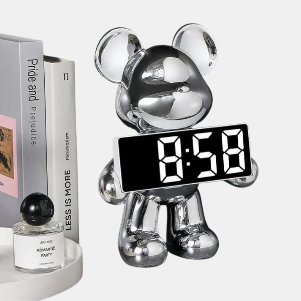 Vækkeur i Bjørneform – Digitalt, Moderne og Dekorativt Alarm Clocks Tech Butik