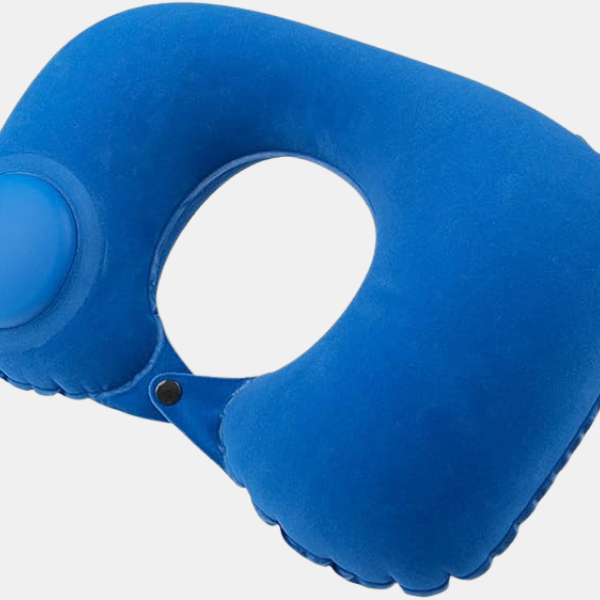 Oppustelig, Vandtæt Nakkepude – Ergonomisk Rejsekomfort Overalt pillow Tech Butik Blå