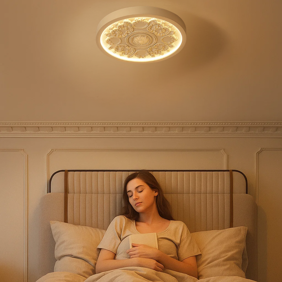 Moderne Loftlampe i Resin – Dæmpbar Elegance med Naturligt Resin Design Deckenleuchten Tech Butik