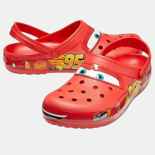 Farverige Børnesko med Auto-Motiv – Letvægt, Komfortable og Skridsikre Footwear Tech Butik 36