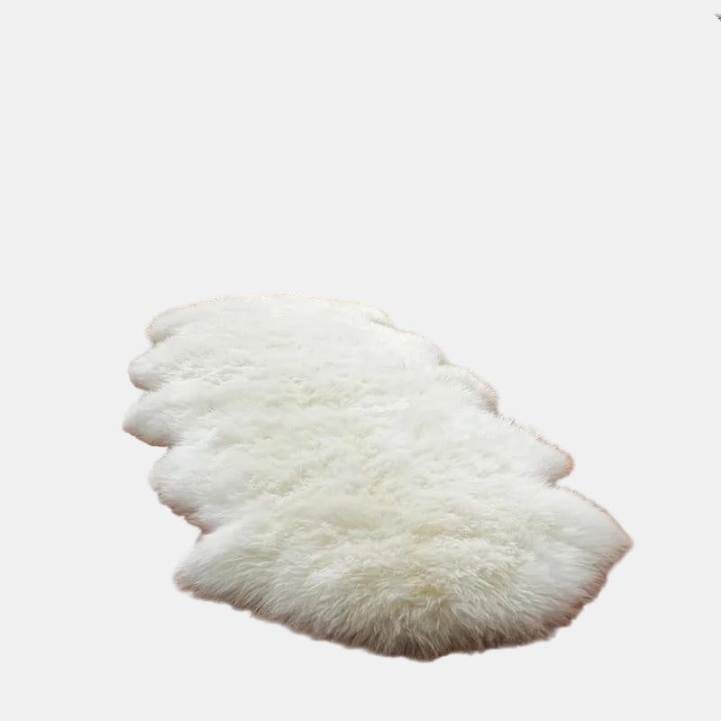Ultra-Blød lammeskind-tæppe for Hygge og Luksus i Hjemmet Tæppe Tech Butik Hvid 2×4ft