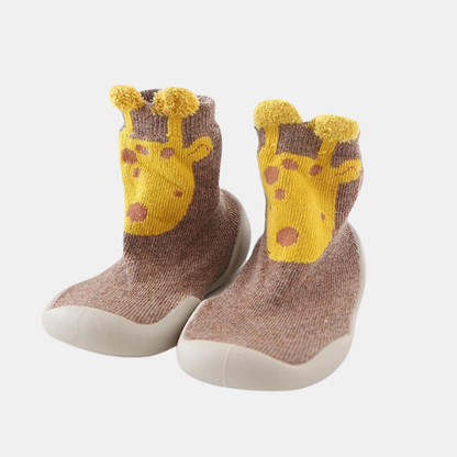 Børnesko – Bløde, Skridsikre og Komfortable til De Første Skridt Baby & Toddler Shoes Tech Butik Giraf 7 til 12 måneder