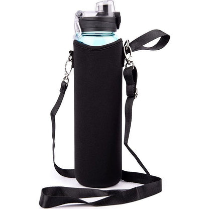 1 Liter Glas Vandflaske Med Tidmarkeringer Og Neopren Cover Glasvandflaske Tech Butik