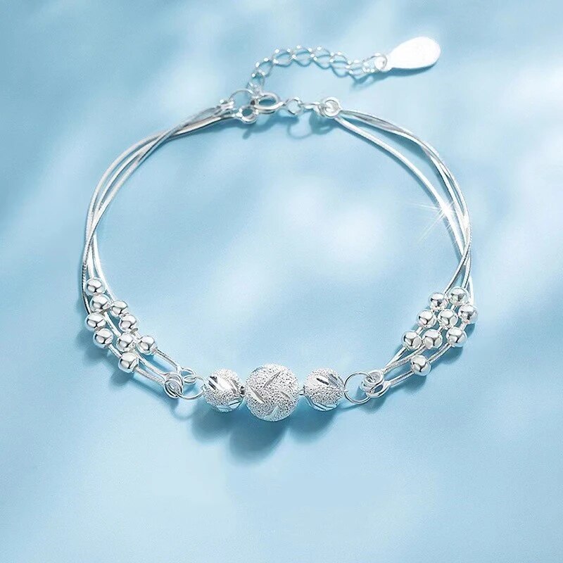 Luksus Lucky Sølvarmbånd – Elegant Charme for Velstand & Stil Jewelry Tech Butik
