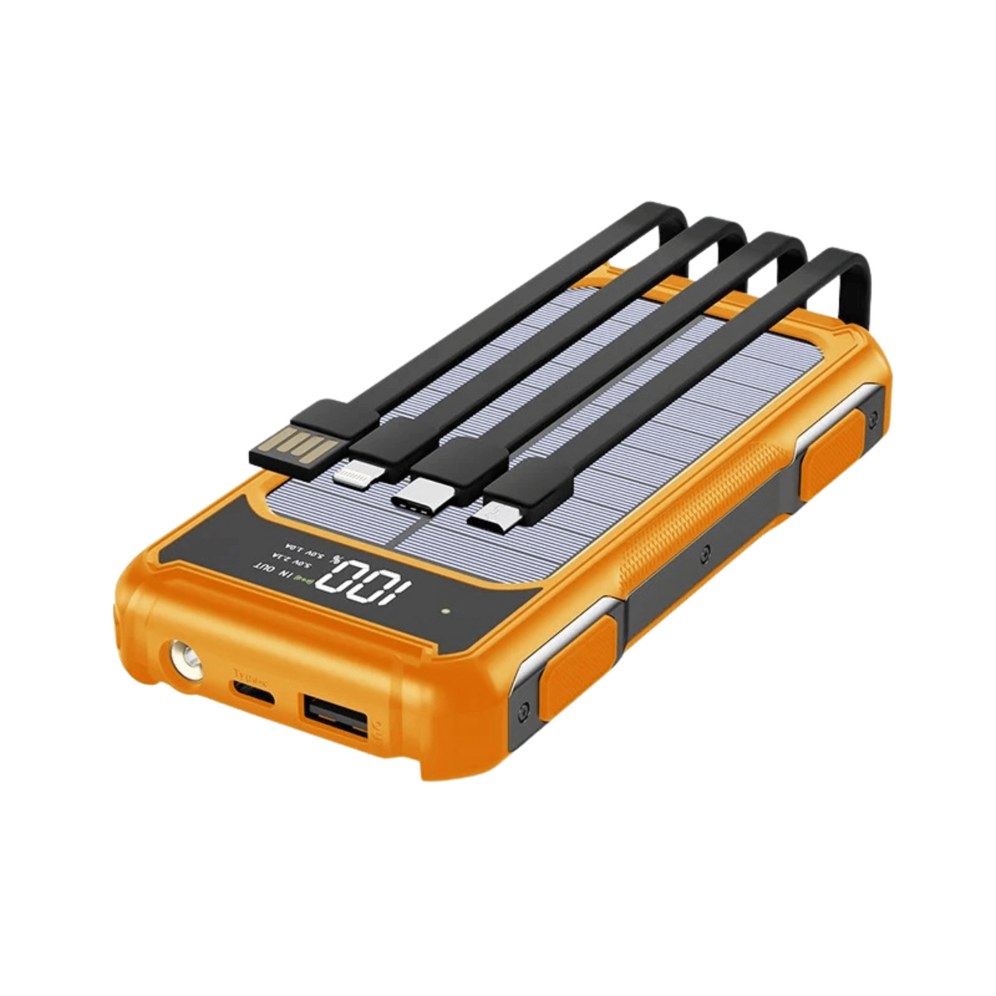 Bærbar Powerbank med LED-display & hurtigopladningskabel Powerbanks Tech Butik Kupferfrugt