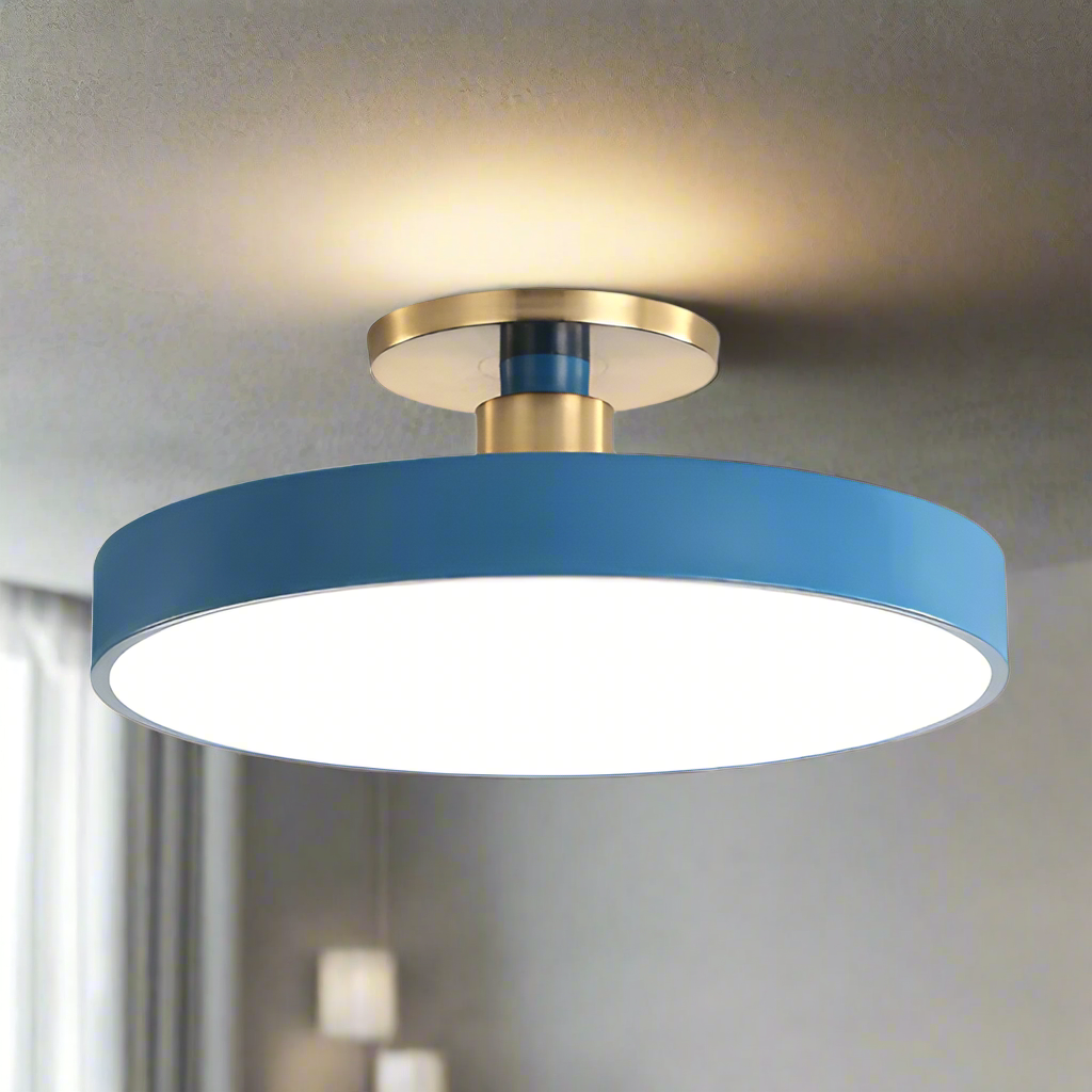 Moderne Nordisk Rund LED Loftlampe til Soveværelse og Stue Loftlamper Tech Butik