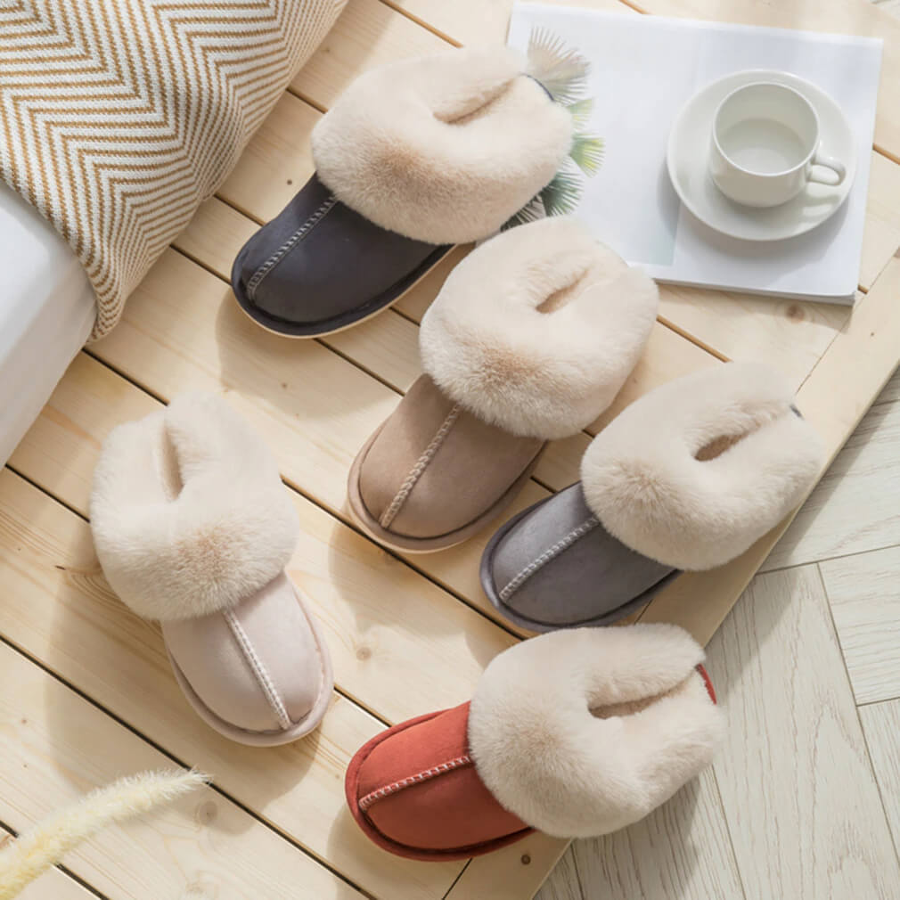 Ultra-Komfort Nordiske Tøfler – Ultra-Plys, Varme og Stilfuld Slip-On Komfort Slippers Tech Butik