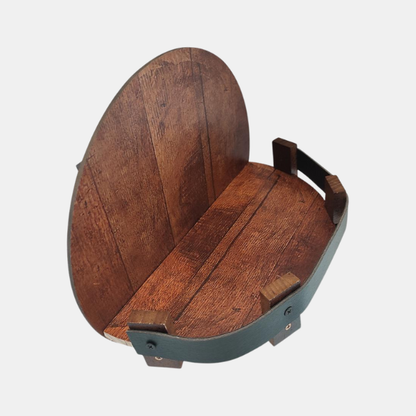 Whiskyhylde – Rustik Væg­hylde i Bourbon-Tønde-Stil til Bar & Home Bar Bourbon Whiskey Barrel Shelf Tech Butik