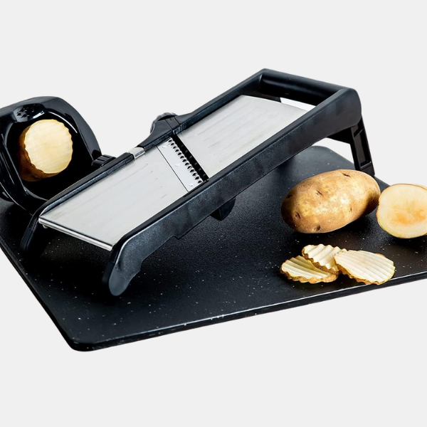 Premium Madskærer med Skærehandsker – Præcis, Sikker og Effektiv i Køkkenet ****Premium Foodsnijder met Snijbestendige Handschoenen Tech Butik Justerbar Mandolin