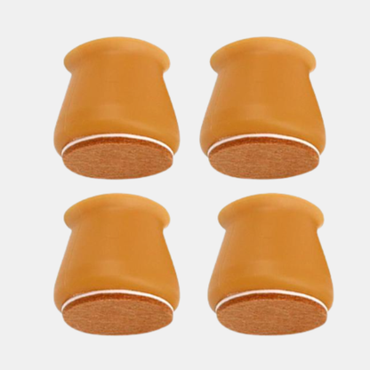 Møbelbenovertræk i Silikone – Gulvbeskyttelse, Støjdæmpende og Skridsikker Storage & Organization Tech Butik Brun Mindste (2.5 cm bred)